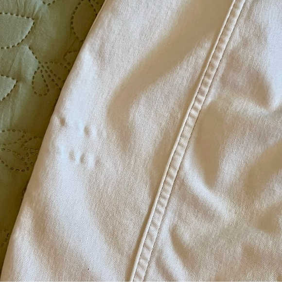 Free People White Denim Zip-Back Mini Skirt - Size 0 - Picture 6 of 6